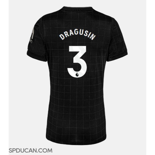 Zenski Nogometni Dres Tottenham Hotspur Radu Dragusin #3 Gostujuci 2025-26 Kratak Rukav